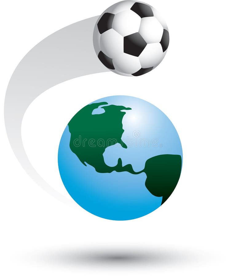 Soccer Ball Around the World Stock Vector - Illustration of globe,  background: 9014128